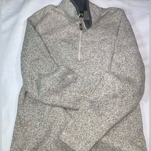 Koppen Men's Pullover Layer Gray Warm Cozy 1/4 Zip Medium Sweater Shirt